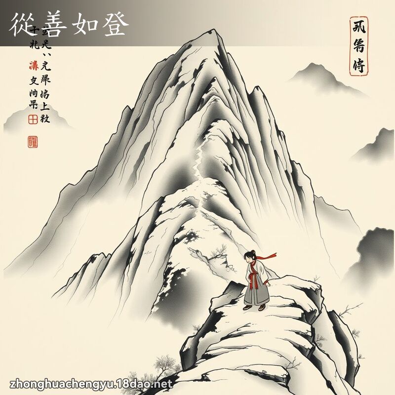 从善如登 - 中华成语配图
