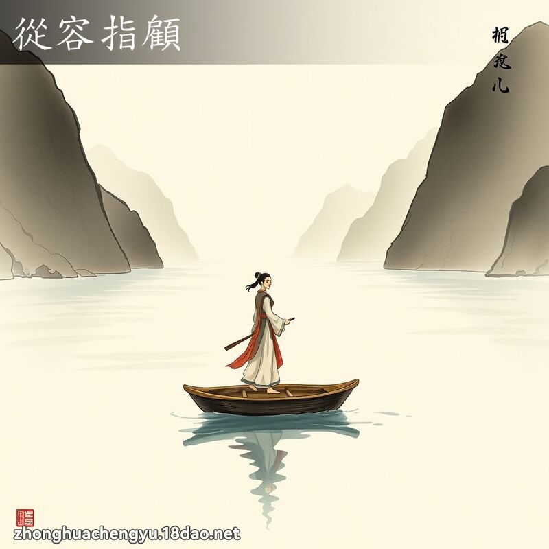 從容指顧 - 中華成語配圖