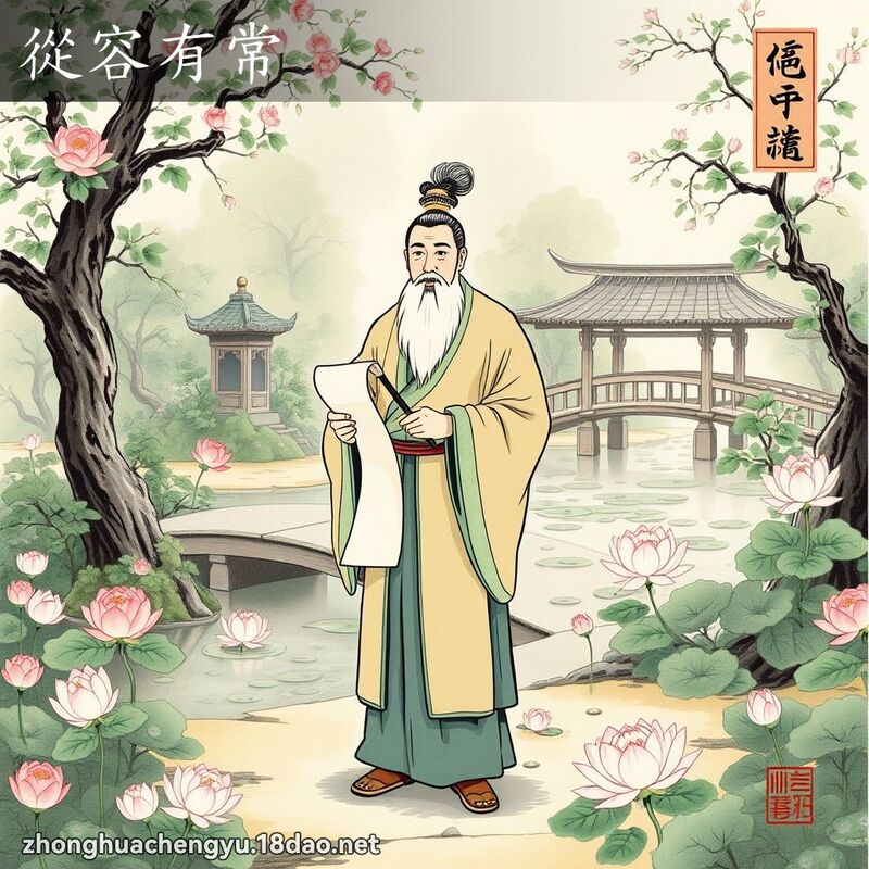 從容有常 配图