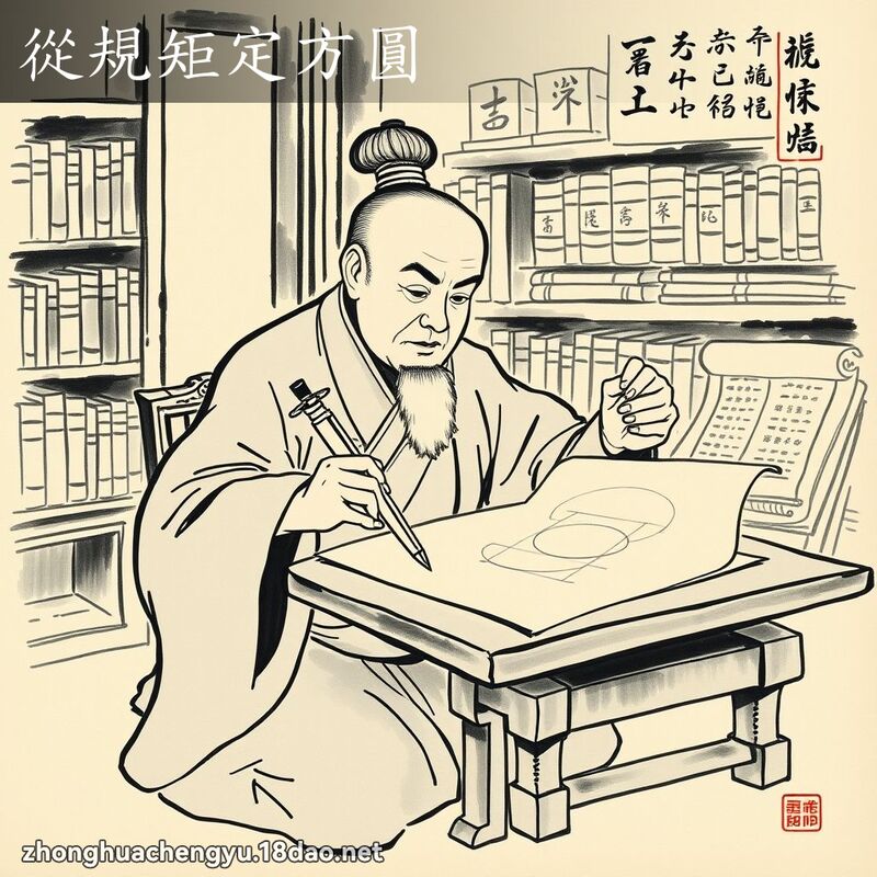 從規矩定方圓 配图