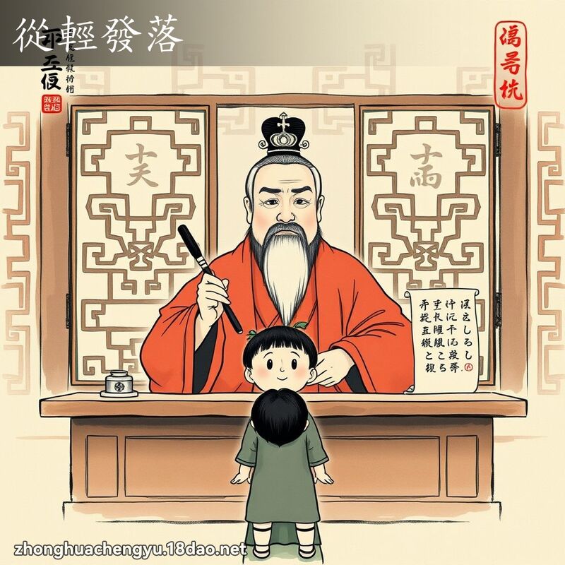從輕發落 配图