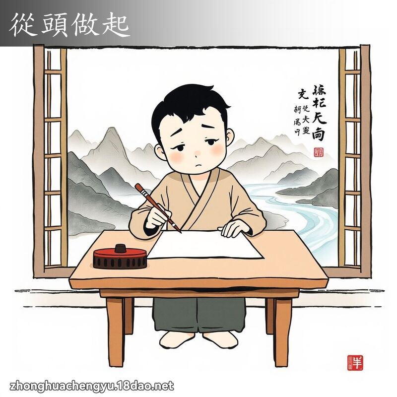 从头做起 - 中华成语配图