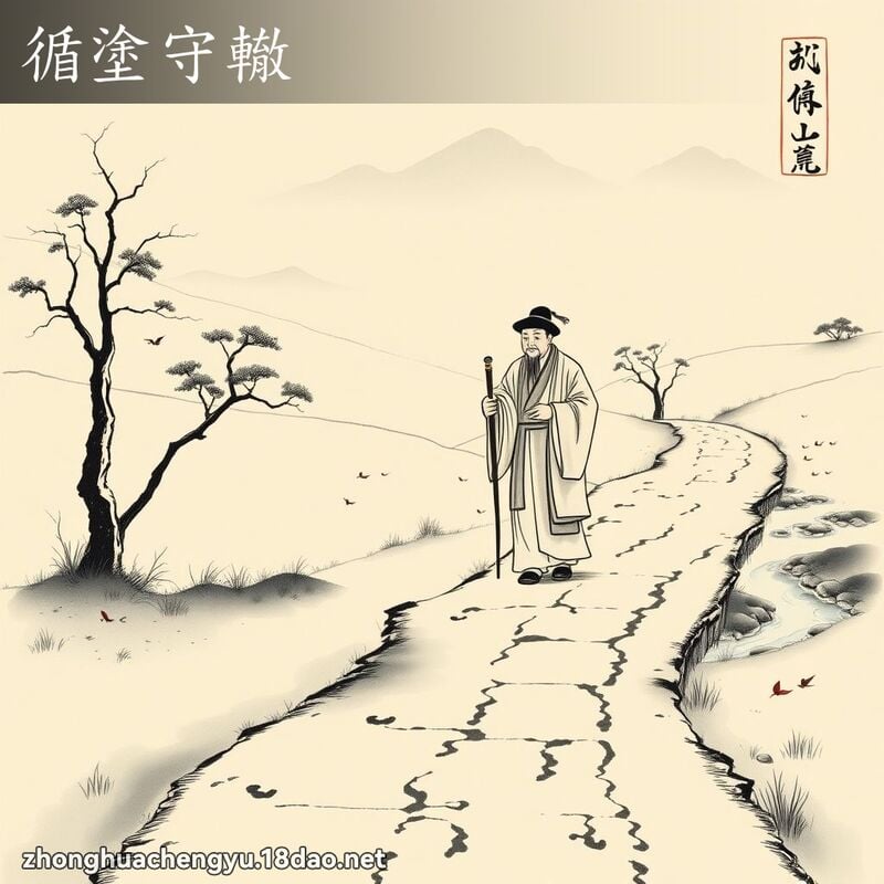 循塗守轍 配图