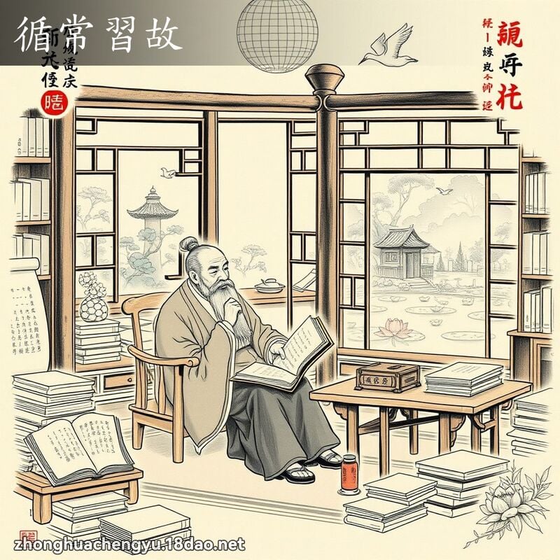 循常習故 配图