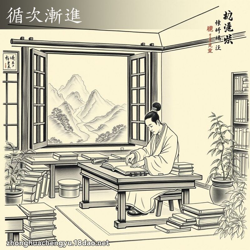 循次漸進 配图