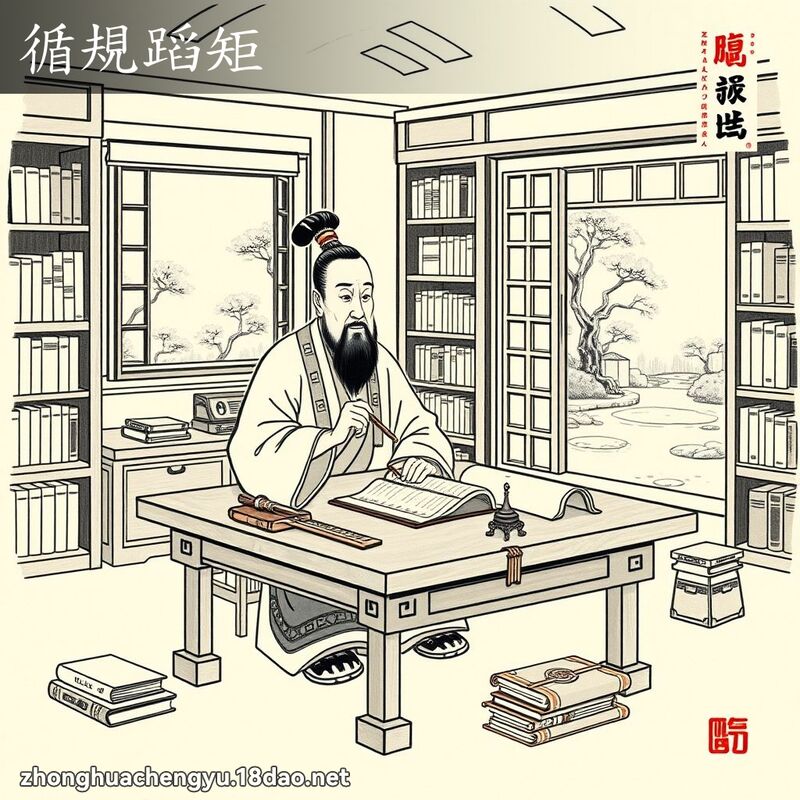 循規蹈矩 配图