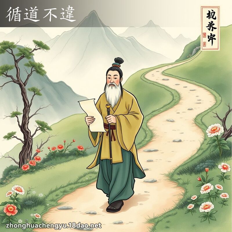 循道不違 配图