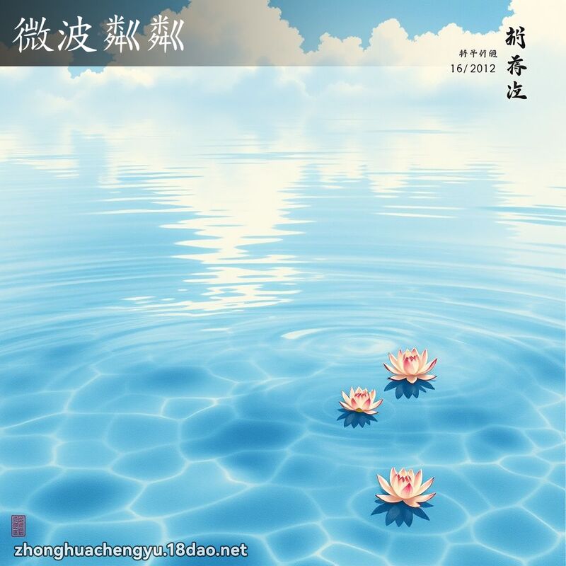微波粼粼 - 中华成语配图