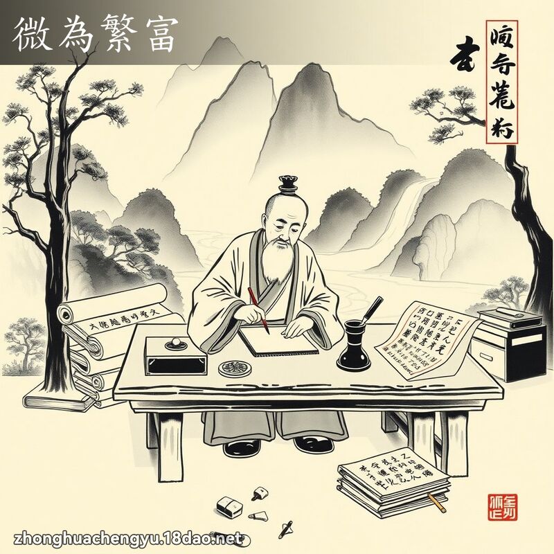 微為繁富 配图