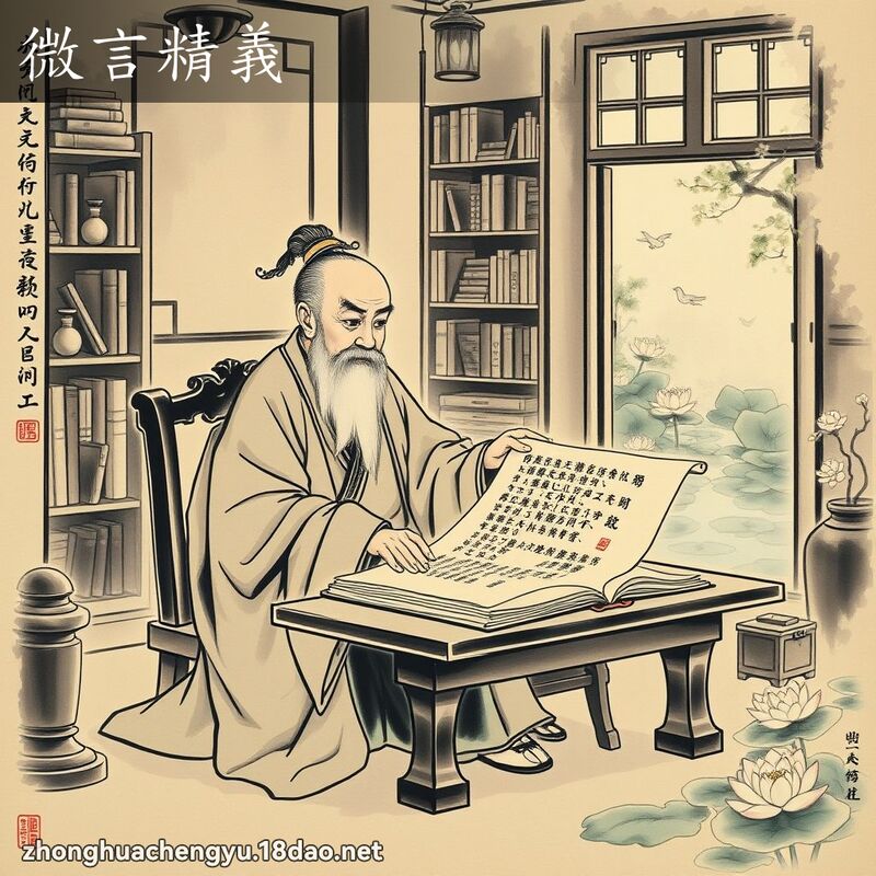 微言精義 配图