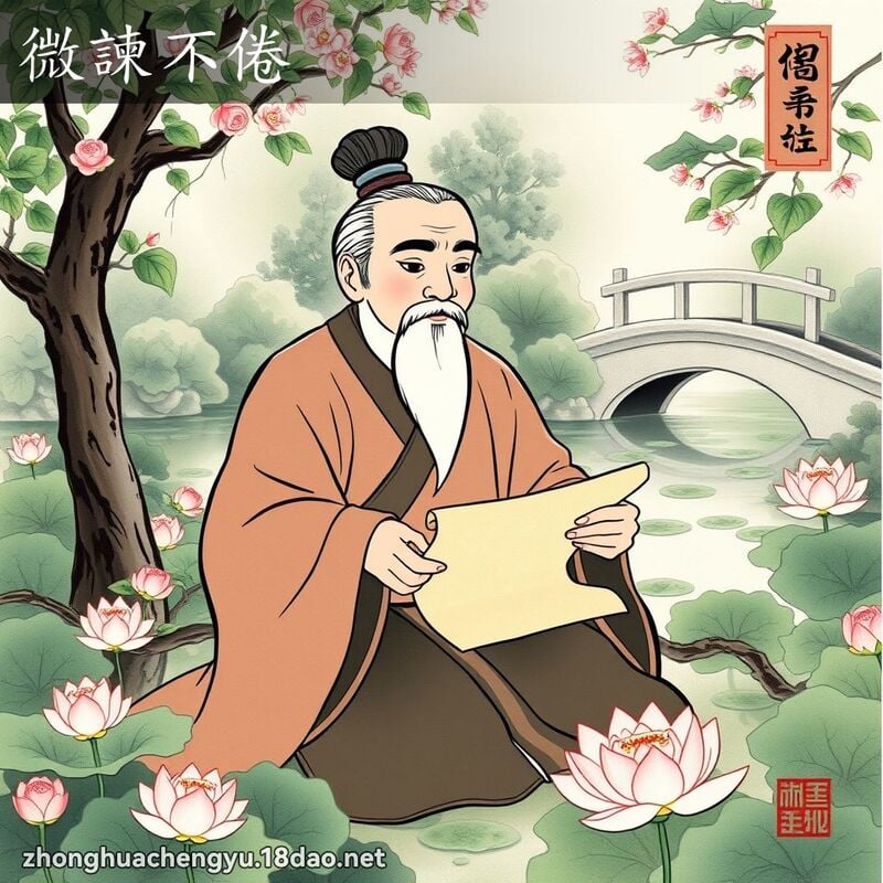 微諫不倦 配图