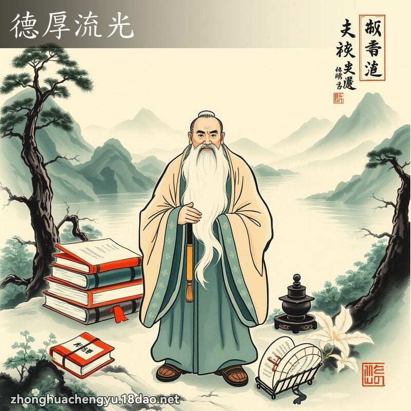 德厚流光 配图