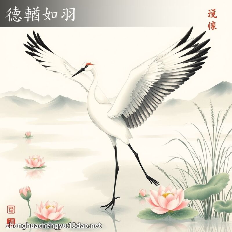 德輶如羽 - 中華成語配圖