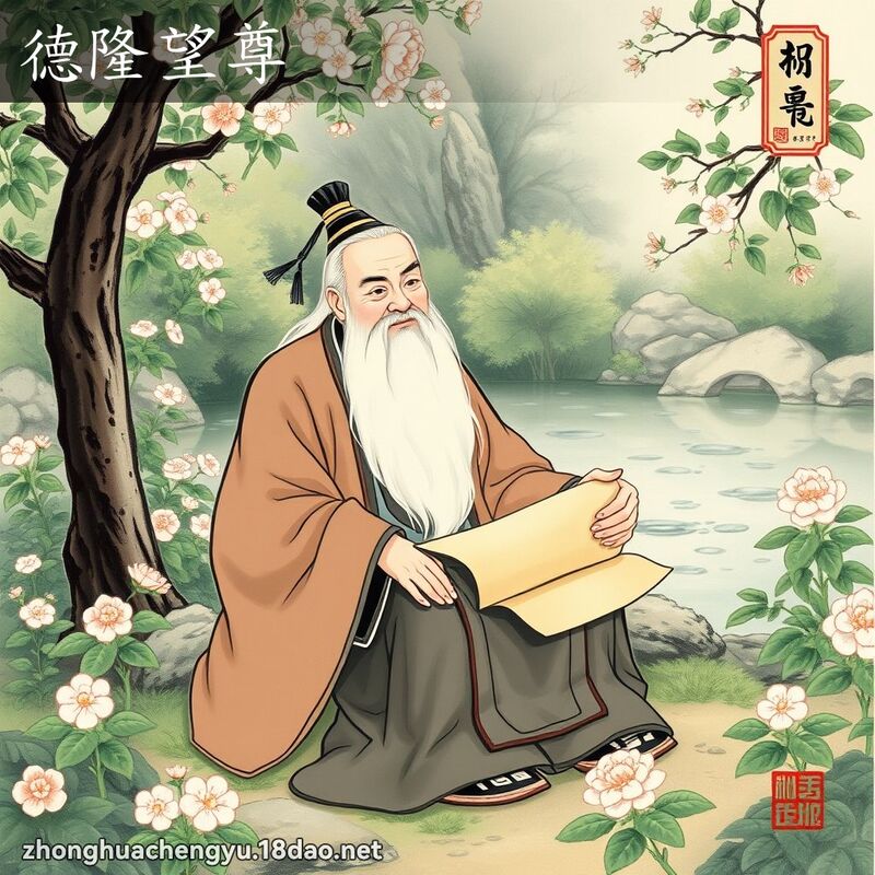 德隆望尊 - 中華成語配圖