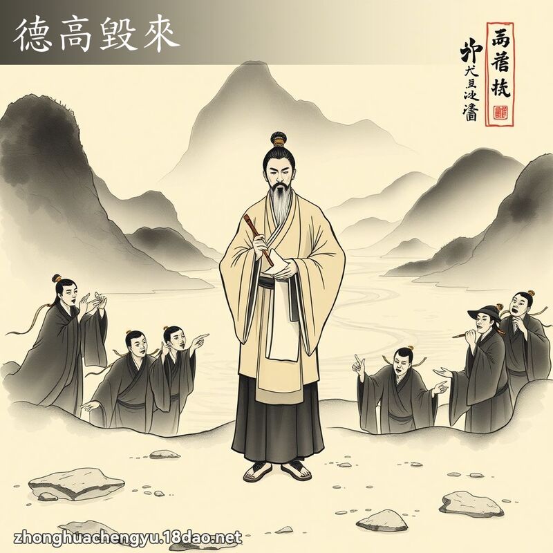 德高毀來 - 中華成語配圖