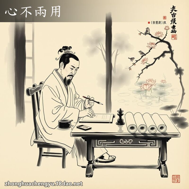 心不兩用 配图