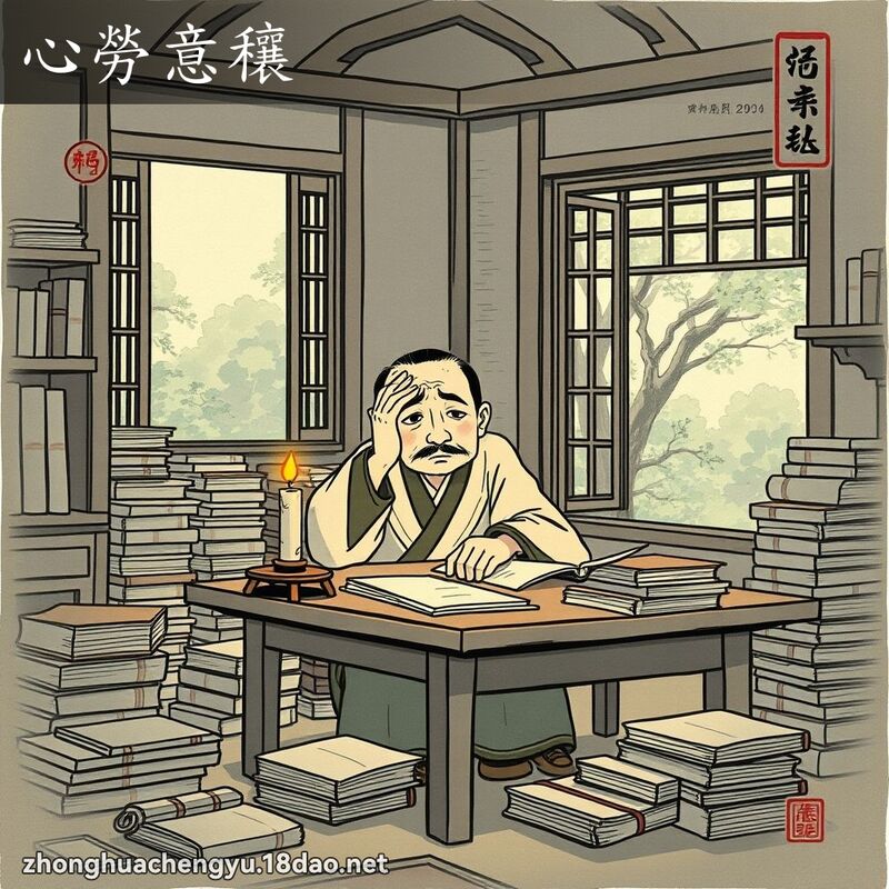 心勞意穰 配图