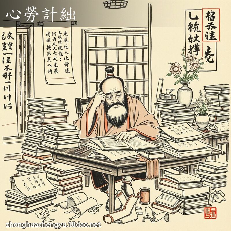 心勞計絀 配图