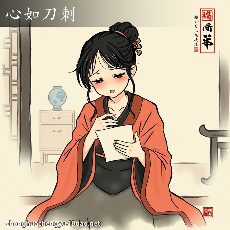 心如刀刺 配图