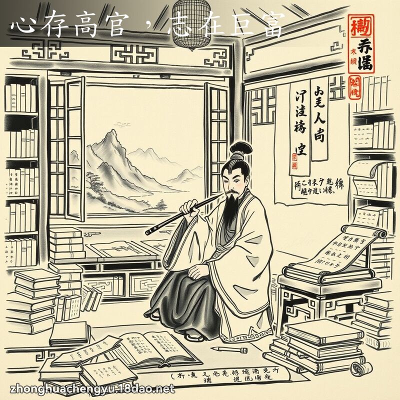 心存高官,志在巨富 配图