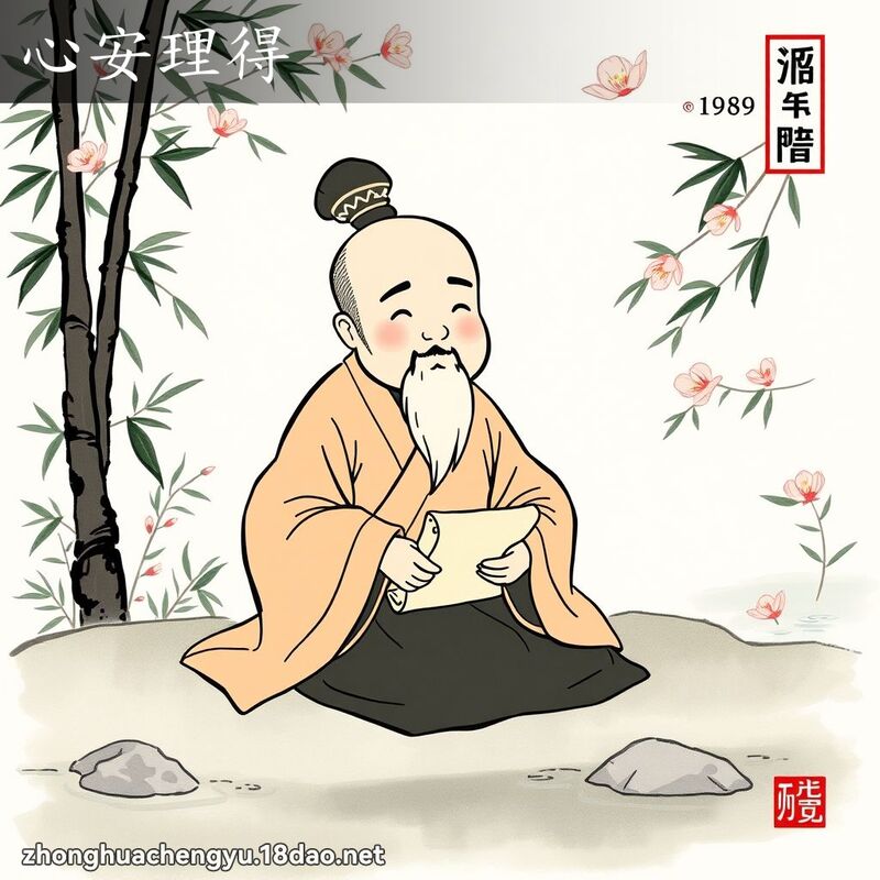 心安理得 配图
