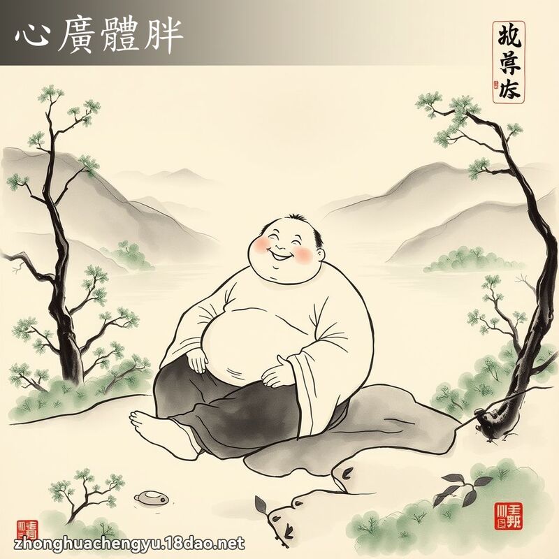 心廣體胖 配图