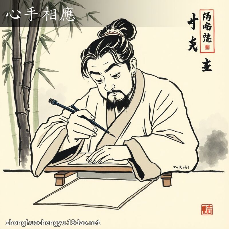 心手相應 配图