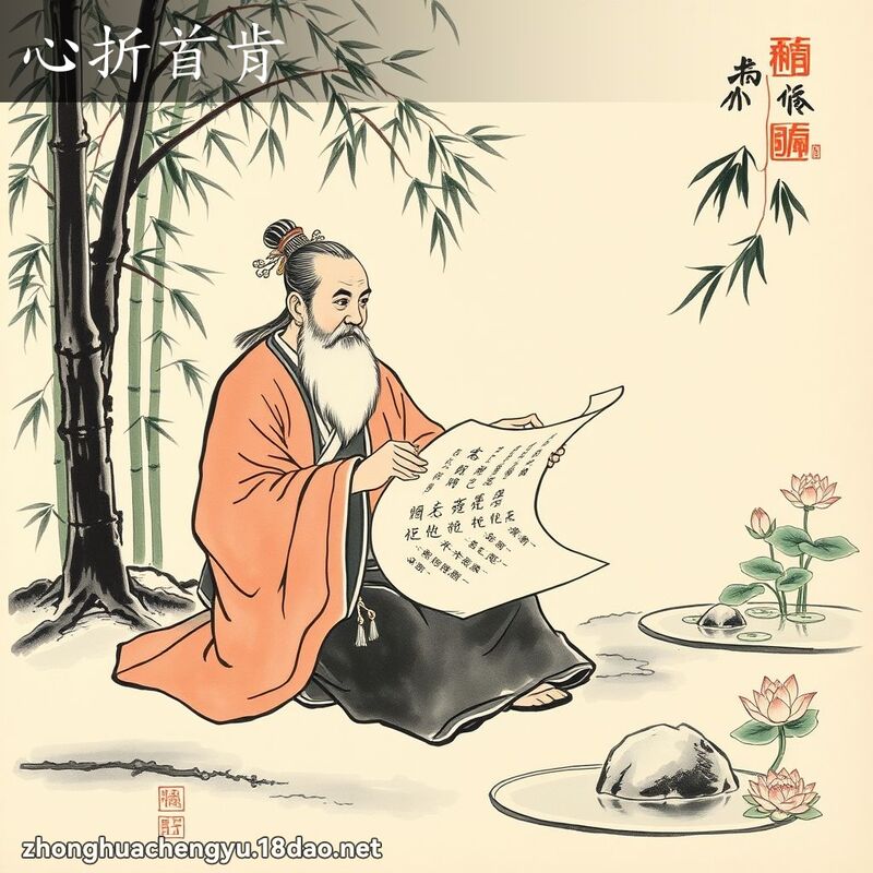 心折首肯 配图