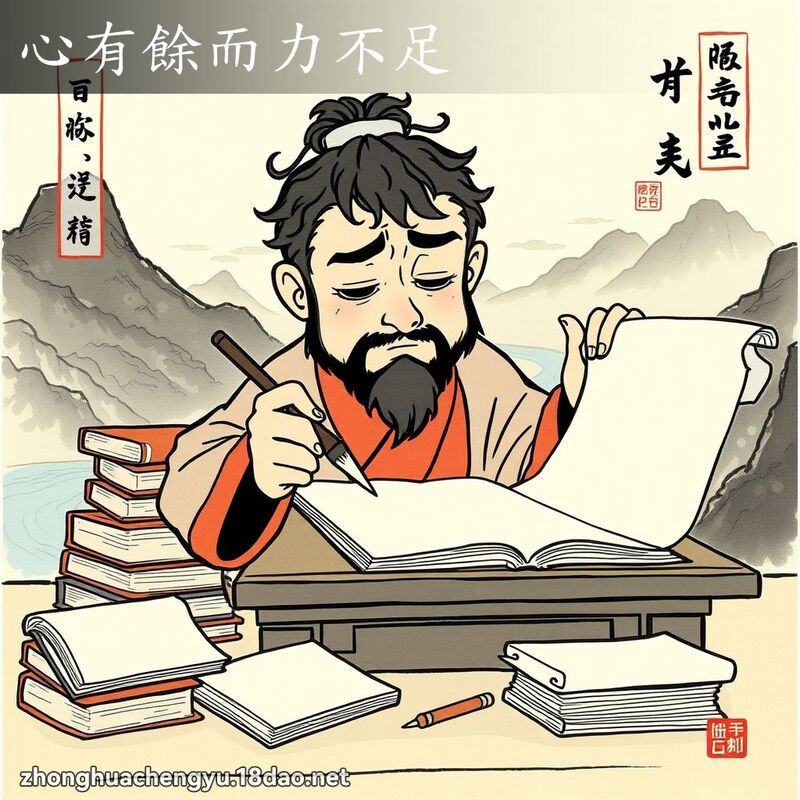 心有餘而力不足 配图