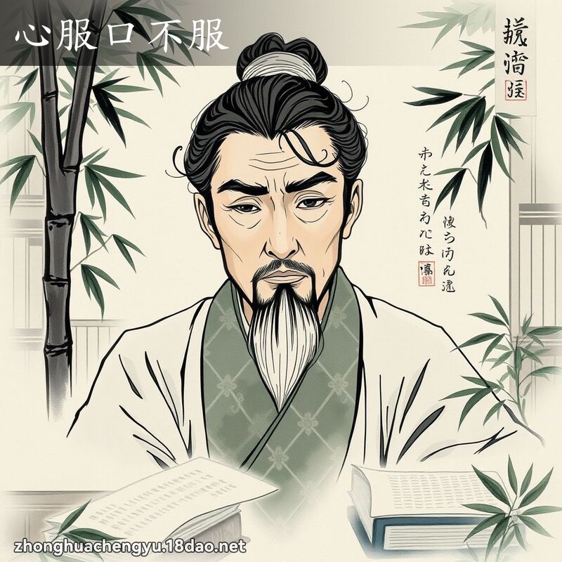心服口不服 配图