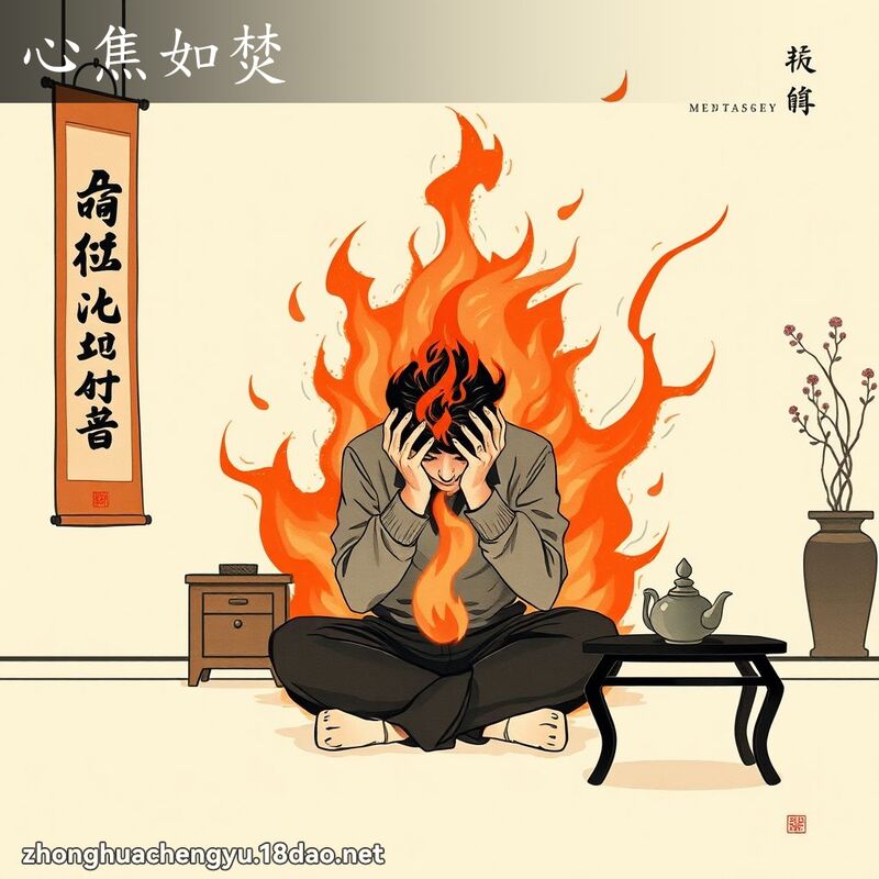 心焦如焚 配图
