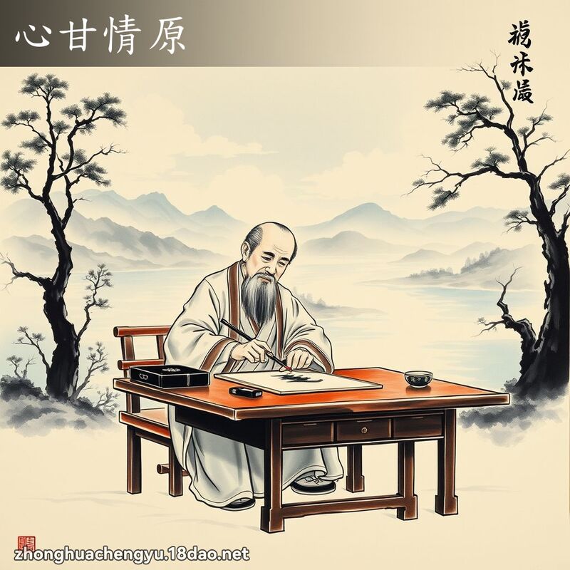 心甘情原 配图