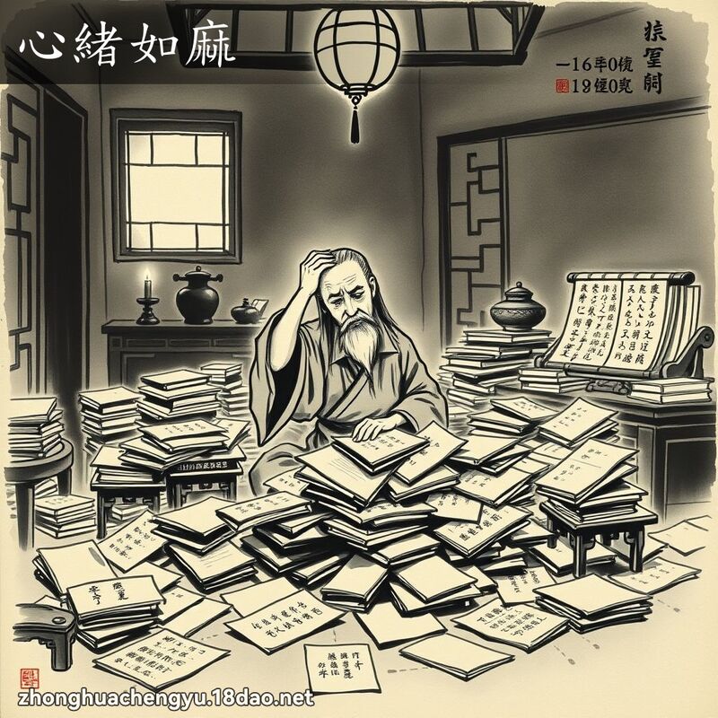 心緒如麻 配图