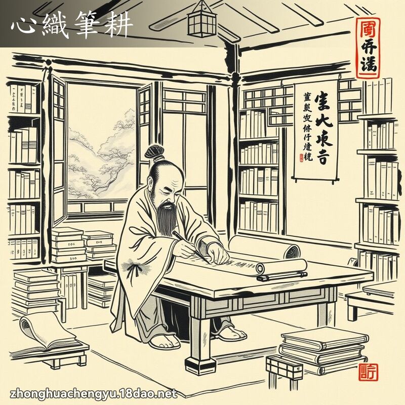 心織筆耕 配图