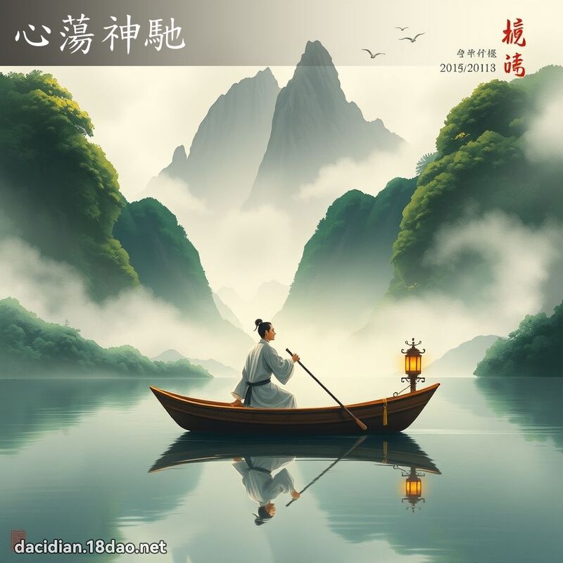 心荡神驰 - 中华成语配图