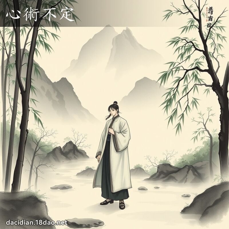 心术不定 - 中华成语配图