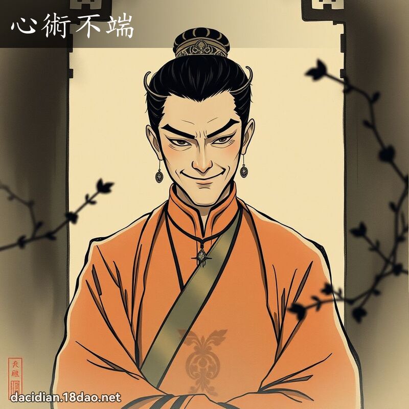 心術不端 - 中華成語配圖