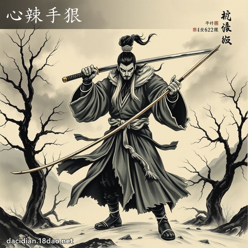 心辣手狠 - 中華成語配圖