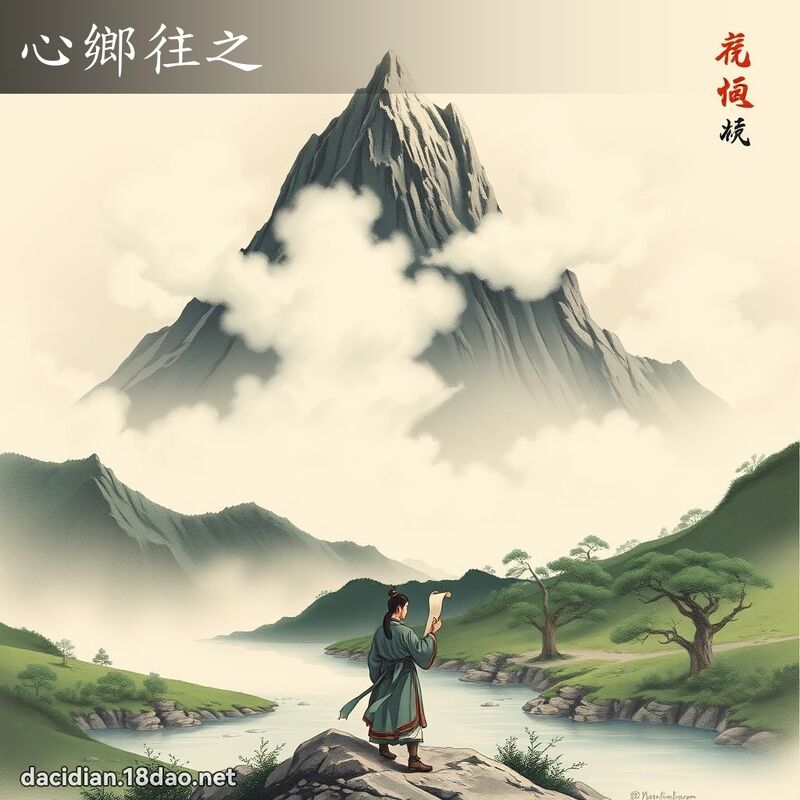 心乡往之 - 中华成语配图