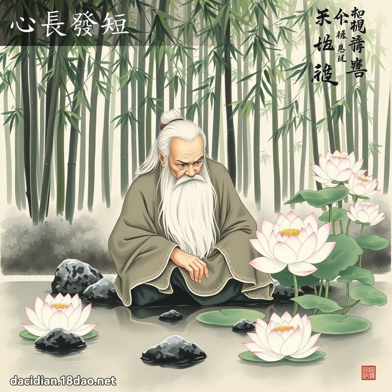 心长发短 - 中华成语配图