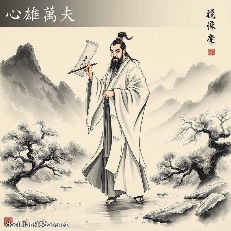 心雄萬夫 - 中華成語配圖
