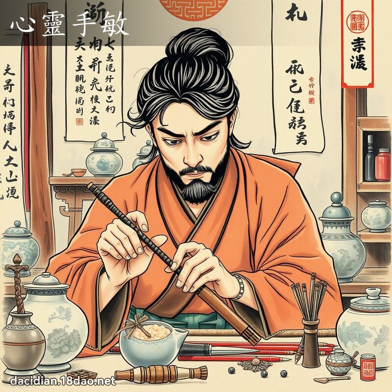 心灵手敏 - 中华成语配图