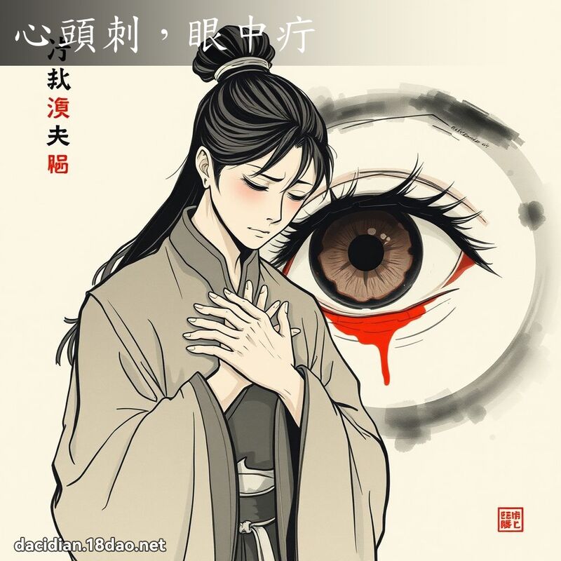 心头刺，眼中疔 - 中华成语配图