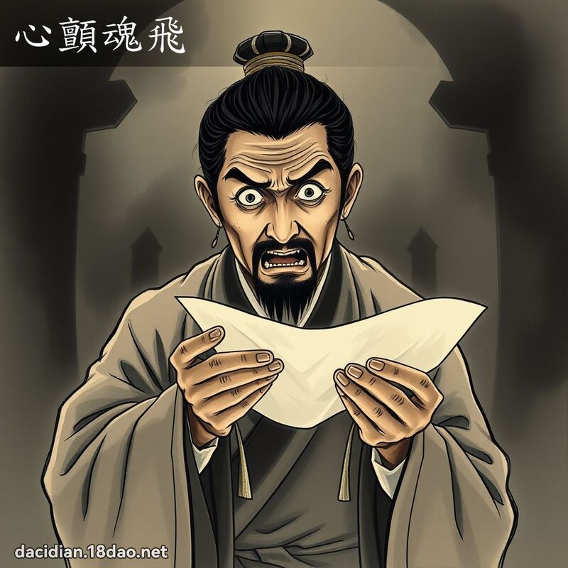 心顫魂飛 - 中華成語配圖