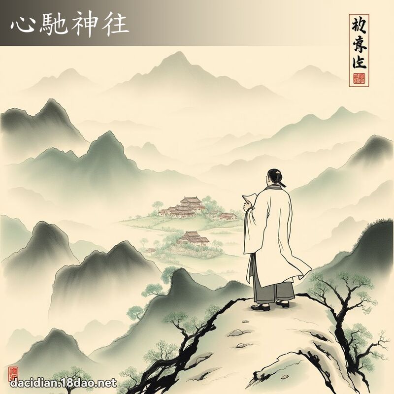 心驰神往 - 中华成语配图
