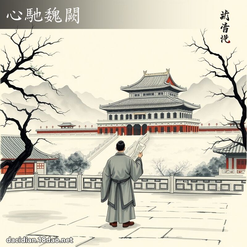 心驰魏闕 - 中华成语配图