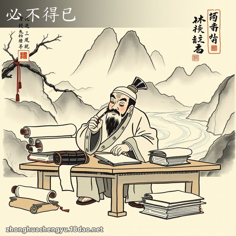 必不得已 配图