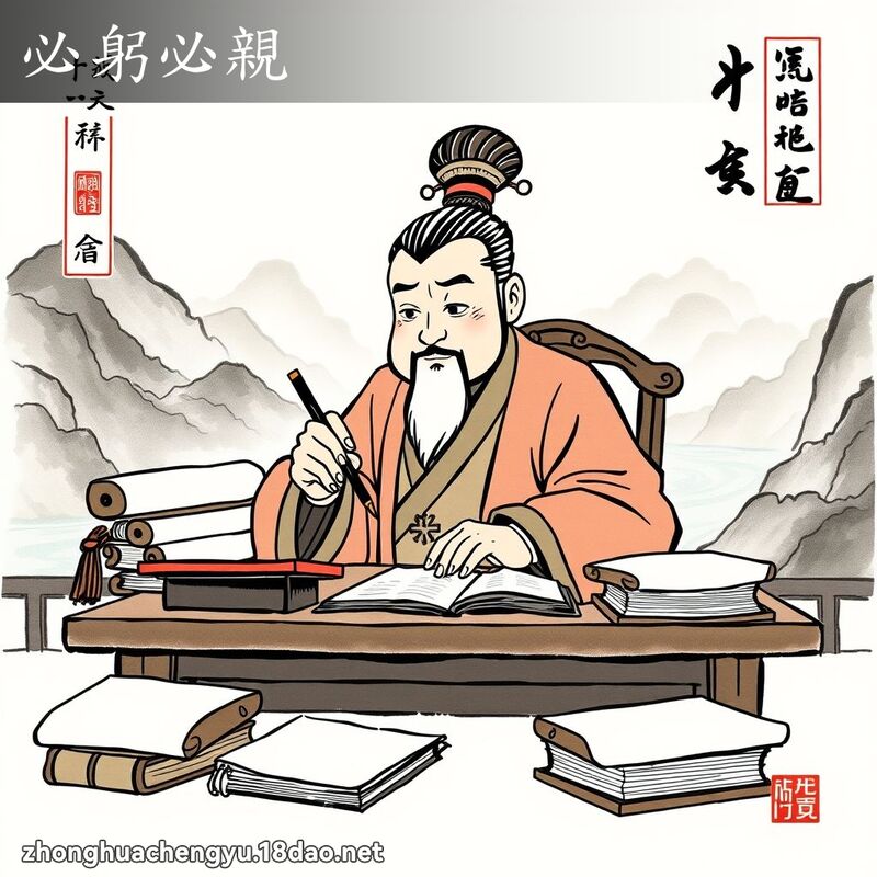 必躬必親 配图