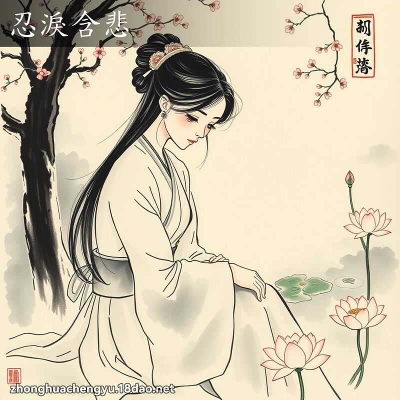 忍淚含悲 配图
