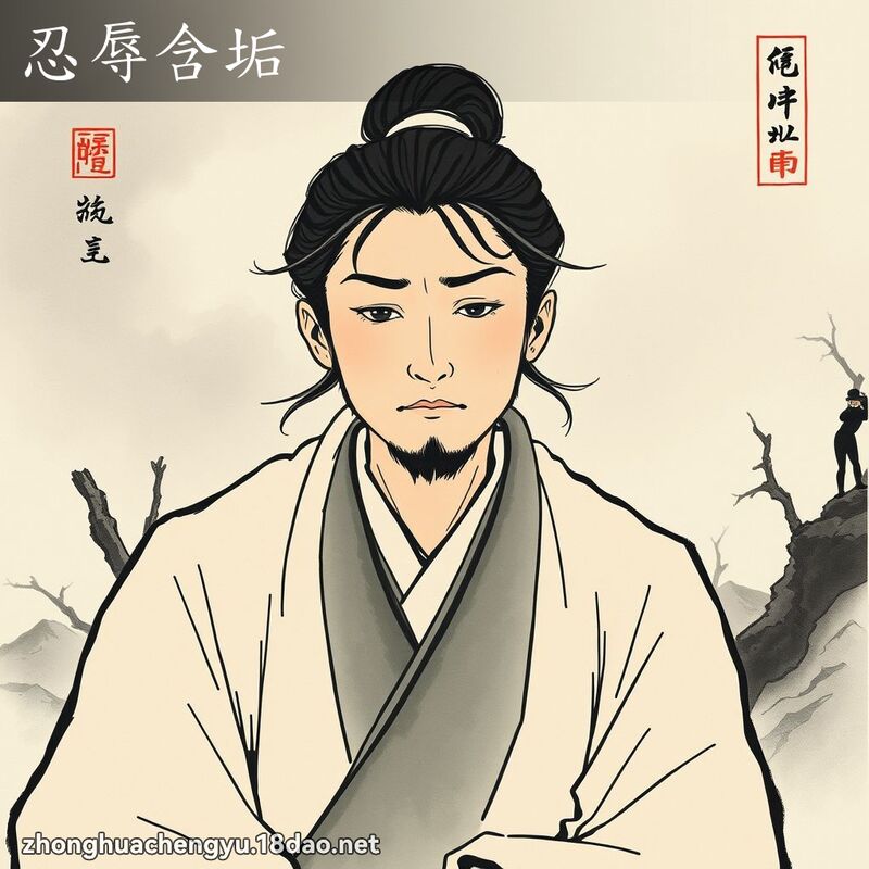 忍辱含垢 配图